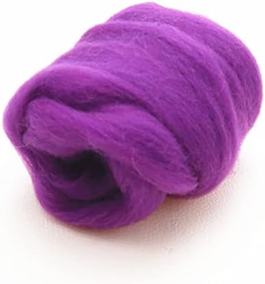 ТВЛАР предиво 86 бои 5g/10g/20g/50g/100g Фелинг волна влакна се чувствува ткаенина почувствувана занаетчиска играчка рачно изработена волна