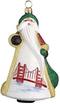 Глитетази Сан Франциско Санта Полски стакло Божиќ