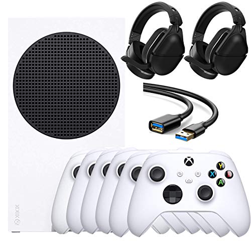 Microsoft Xbox Серија S 512gb Игра Бела Сите Дигитални Конзола-6 Xbox Безжични Контролери - 1440p Резолуција Игри, 4k Стриминг