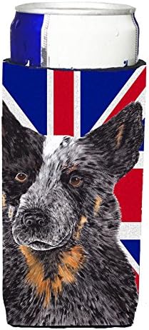 Богатствата НА КАРОЛИНА SC9853MUK Австралиско Говедско Куче со англиска Унија Џек Британско Знаме Ултра Гушкач За Тенки лименки, Може