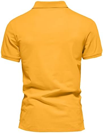 Тенок фит поло маици за мажи патент вратоврска обоена шарена памучна летна кошула со кратки ракави со везен врв
