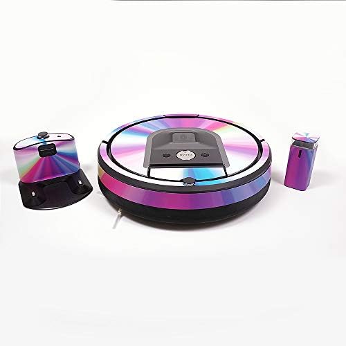 MOINYSKINS Кожа компатибилна со Irobot Roomba 960 Robot Vacuum - Black Camo | Заштитна, издржлива и уникатна обвивка за винил декларална