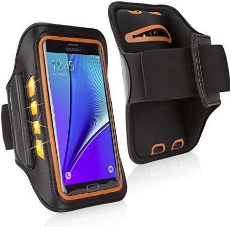 Case Boxwave Case за Samsung Galaxy A3 Core - Jogbrite Sports Armband, висока видлива светлина за безбедност LED тркачи на тркачи за Samsung Galaxy