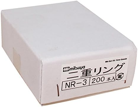 Mitsuya NR-1 двоен прстен бр.1, внатрешен дијаметар 1,1 инчи, пакет од 200