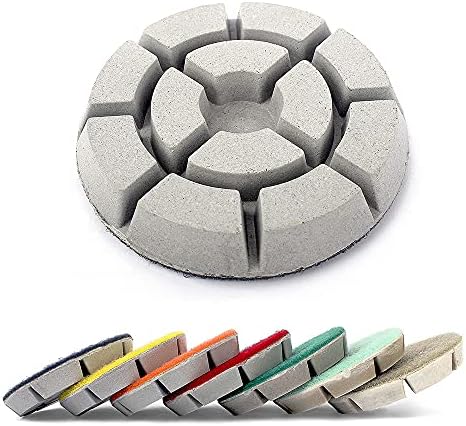 3 4 3 парчиња Пол за полирање на подот на дијаманти сув влажен дијамантски мелење диск за камен гранит мермер бетон реновирајте абразивна