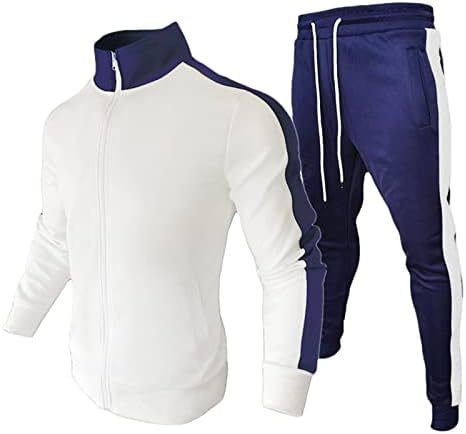 Егмода машки 2 парчиња крпеници спортови со атлетски атлетски тренерки со потење со долги ракави со целосна џогирање џогирање џемпери костум за џемпери