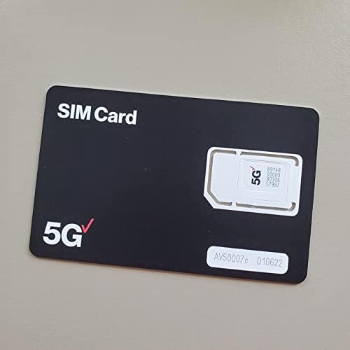 Веризон БЕЗЖИЧНИ 5G &засилувач; 4G LTE Sim Картичка Тројно Намалување На Сите 3 Големини,Нано/Микро/Стандардни Големини Заврши Со SimBros