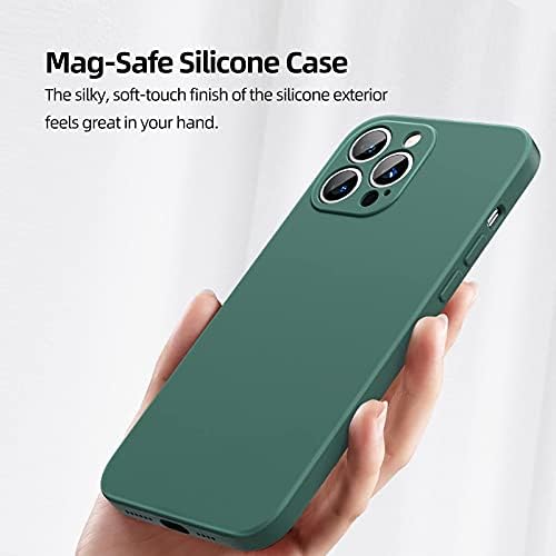 Енеголд Магнетна Силиконска Кутија за iPhone 13 со Mag-Безбедно Безжично Полнење, Ултра Тенка Отпорна На Удари Против Гребење Tpu Мека Кутија,iPhone