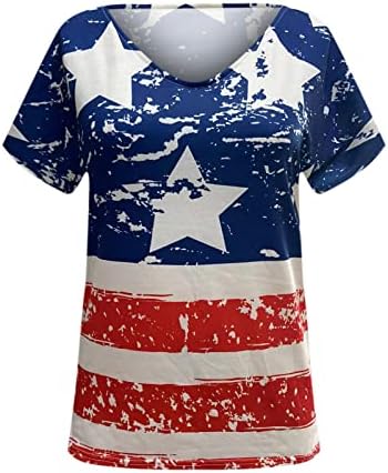 Денот на независноста на врвот на жените Americanвезда на американско знаме Starвезда шарени тимови 2023 лето V вратот 4 јули
