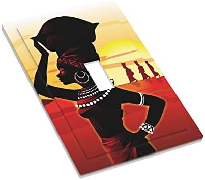 Мајчин индиски африкански афро црна девојка жена дама 3 банда за префрлување на плоча за тројно светло и излезна плоча електрична плоча за лична