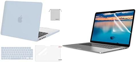 Заштитник на екранот со висока дефиниција Mosiso 3 Пакет и компатибилен со MacBook Pro 14 Inch Case 2023 2022 2021 Release M2 A2779 A2442 M1, Случај