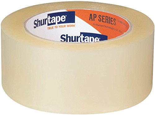Shurtape AP 201 лента за испорака и пакување со средна должност, чиста, ролна од 48мм х 100 метри, 6-пакет