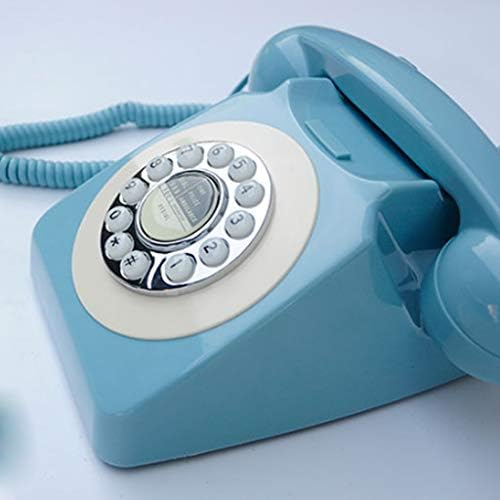 Mxiaoxia Retro Rotary Dial Phone Antique Wired Телефонски телефон