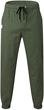 Панталони за џогер со машка машка панталони, памучни зраци, џогери, панталони тенок фит патеки за џемпери, кои се водат, случајни панталони
