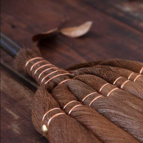 Цврста метла природна дланка метла бамбус долга рачка традиционална рачно изработена метла и прашина поставена за дома