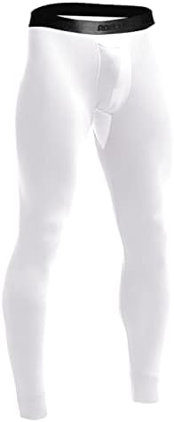 Панталони за термичка компресија за мажи се протегаат со високи половини атлетски нозе есен зимски топло тенок вклопување тренингот што работи