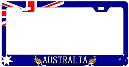 Австралиска регистарска табличка знаме Национална плоча Австралија Кенгур и Коала знаме плоча од не'рѓосувачки челик метална