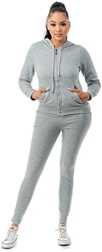 Petенски потта за жени од Петалоз се поставува поштенска качулка и панталони со џогер 2 парчиња облека за тренинзи со џебови со џебови