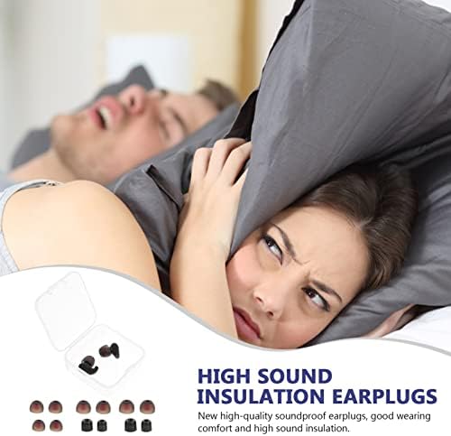 Исцелиран 1 сет Преносен превенција Блокирање за дополнување на спиењето на спиењето на звукот Спиење домашна бучава Црн звук нем совети