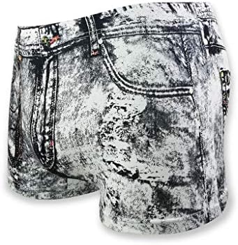 Менс боксери долна облека Машки џебни под -панталони боксер тексас секси печатени модни панталони шорцеви за масти за долна облека за долна
