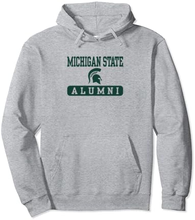 Логото на алумни на државните Спартанци во Мичиген, официјално лиценциран качулка за пуловер
