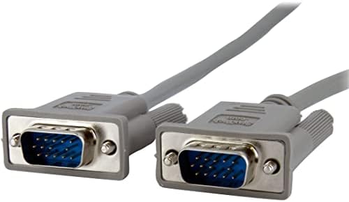 Startech.com 15 ft монитор VGA кабел - HD15 m/m - Поддржува резолуции до 800x600, сива