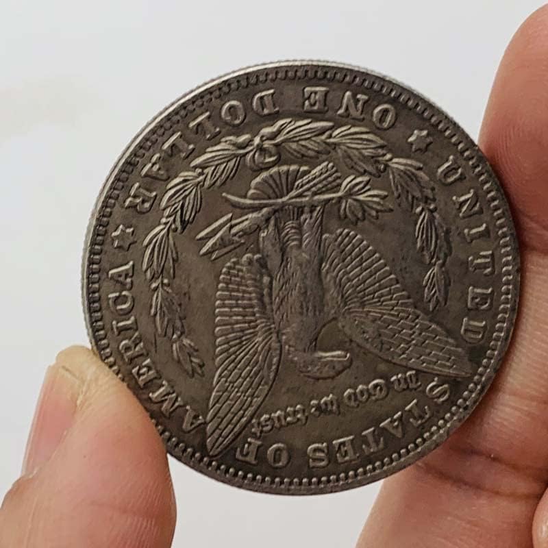 Шетање на монети месинг старо сребрена игра со монети магична медалјон игра со комеморативни монети