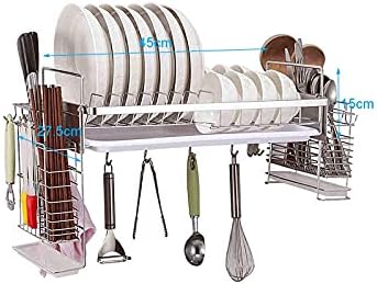 Решетката за садови поставени со еднослоен nochy wallид, решетката за одвод за складирање кујна за чинии и чинии // стапчиња за јадење/прибор