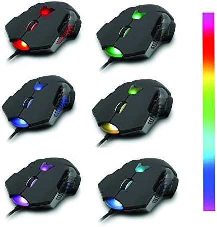 J-Tech Дигитални M999 Професионални Игри Висока Прецизност 200 до 8200 Dpi Прилагодливи DPI LED Жичен USB ЛАСЕРСКИ Игри Глувчето за КОМПЈУТЕР,