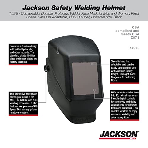 Шлемот за заварување на Jексон Безбедност, аспиратор за затемнување, издржлива заштитна заварувачка маска за лице за мажи и