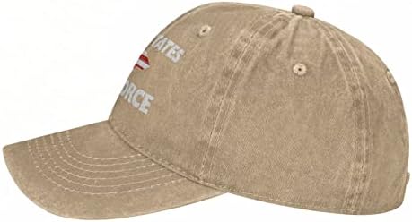 GHBC Space Force USA Возрасни бејзбол капа за женски камиони за камиони за прилагодување на машката каубојска капа