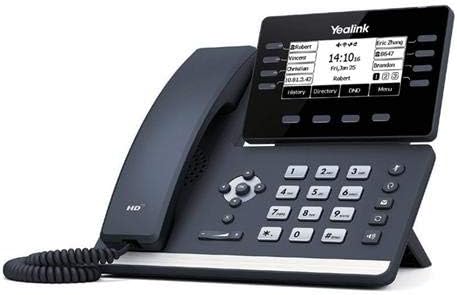 Yealink SIP-T53W IP телефон [10 пакет] 12 VoIP сметки. 3,7-инчен графички приказ. USB 2.0, 802.11AC Wi-Fi, двојна порта Гигабит