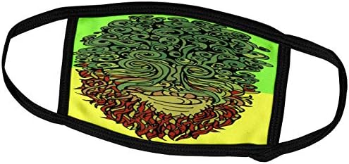 3дроуз Дилан Зајболд-Линија Уметност-Зелена Брада Пламен Лице-Лице Покрива