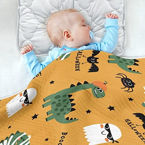 Cataku симпатична диносаурусна лилјак бебе ќебе за момчиња девојчиња памук дете ќебиња кревети фрли меко топло примање бебе ќебе за шетач за