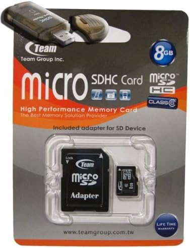 8GB Турбо Класа 6 Microsdhc Мемориска Картичка. Голема Брзина ЗА HTC Цртичка 3g телефон. Доаѓа со бесплатен SD И USB Адаптери. Доживотна Гаранција.