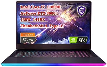 MSI GE76 Raider Игри На Среќа Лаптоп Intel Core i7-11800H, GeForce RTX 3060, 17.3 FHD 144HZ, 16GB RAM 1TB NVMe SSD, Wi-Fi6,