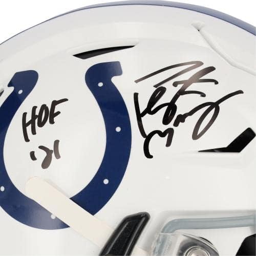 Пејтон Менинг хоф 21 Потпишан Колтс Speedflex Автентични Шлем Фанатици Coa-Автограм Нфл Шлемови