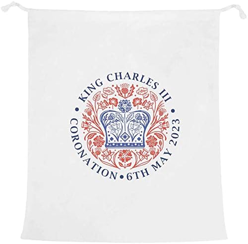 Азеда Амблем За Крунисување На Кралот Чарлс Торба За Перење/Перење/Складирање
