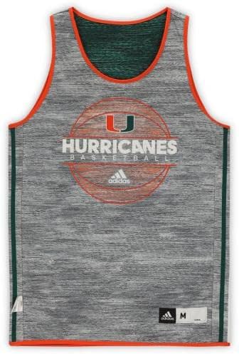Спортски меморијалии во Мајами Урагани издадени 10 Шумски зелени реверзибилни дрес од кошаркарската програма - Големина М - колеџ програми