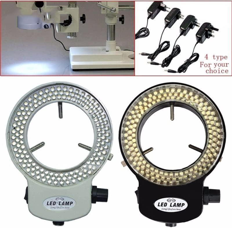 Микроскоп Додатоци Прилагодливи 144 LED Издржлив Прстен Светлосна Светилка Илуминатор За Индустриски Стерео Микроскоп Камера Лабораториски