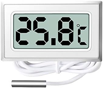 Термометар на резервоарот за риби TWDYC Аквариум специјален прецизен електронски дигитален дисплеј Мерач на температура на вода Општо одгледување