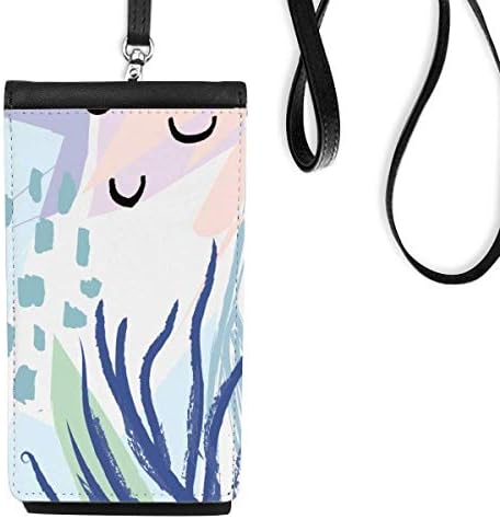 Морска уметност Телефонска чанта чанта што виси мобилна торбичка црн џеб