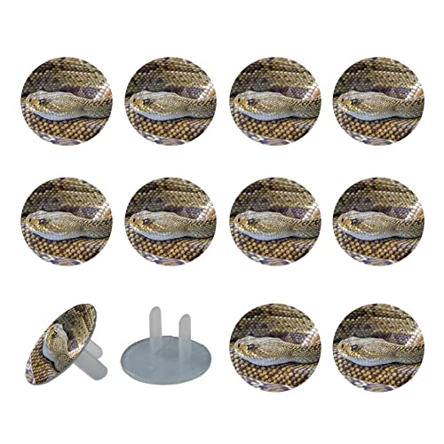 Обвивки за приклучок за влекачи на змија Rattlesnake Обвивки од 24 пакувања - приклучоци за безбедност на бебето - Трајни и стабилни - Дете ги докажуваат вашите места лесно