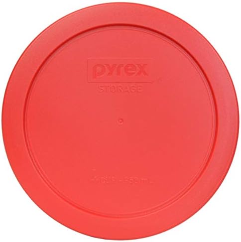 Пирекс 7201-Компјутер Круг Црвениот 6.5 4 Чаша Капак За Стакло Сад 4 Пакет