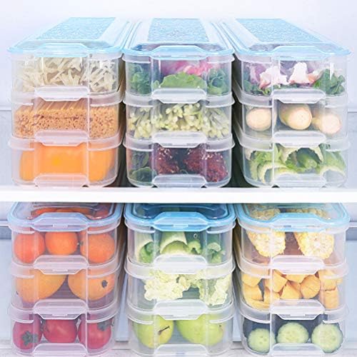 Пластична Повеќеслојна Крцкава Со Капак Контејнер За Храна Кутија За Складирање Кујна