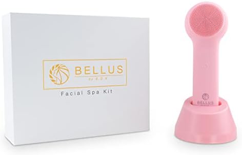 Bellus by R.O.K Силиконска четка за чистење на лицето - 3 во 1 четка за чистење на силиконски силикони со топлина и карактеристики на ладна