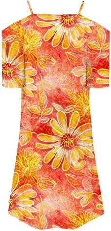 Miashui жена летен фустан печатен памук имитација надвор од фустанот за рамо летен фустан