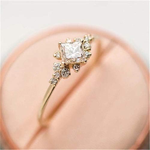 Ветувајте прстен за жени модна кубна цирконија ангажман прстени жени накит за стабилни невестински венчални прстени подароци ветуваат прстен