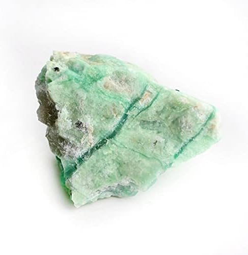 ZYM116 1pc Природно зелено месечина кристал груби камења минерални примероци заздравување на скапоцени камења Аквариуми декор Домаќин
