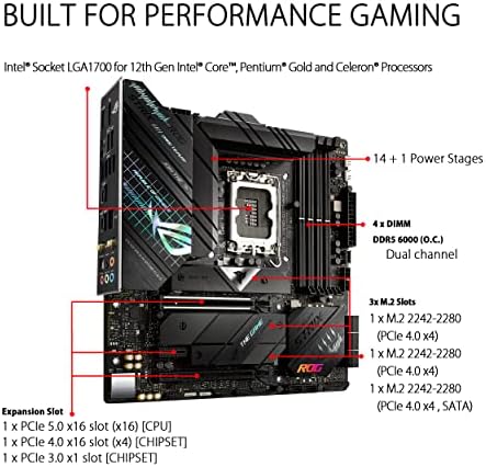 Asus Rog Strix Z690-G Gaming WiFi Intel LGA 1700 Micro Atx DDR5 матична плоча